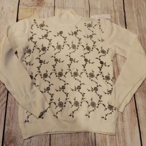 Jessica Ash white light sweater size medium